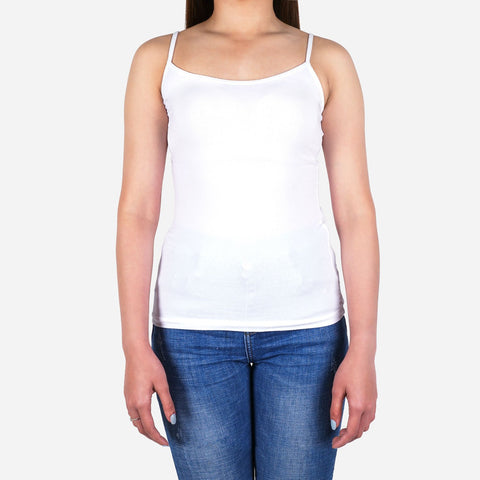 Smartbuy Ladies' Strappy Tank Top in White