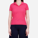 Smartbuy Ladies' Polo Shirt Plain in Hot Pink