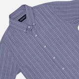 Baleno Dress Shirt Vertical Stripes Gray