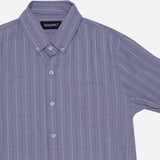 Baleno Dress Shirt Vertical Stripes Gray