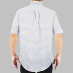 Mainstreet Short Sleeve Microprint Triangle White