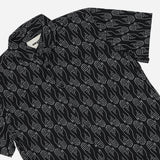 Smyth Hand Print Dress Shirt Black