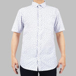 Mainstreet Short Sleeve Microprint Leech White