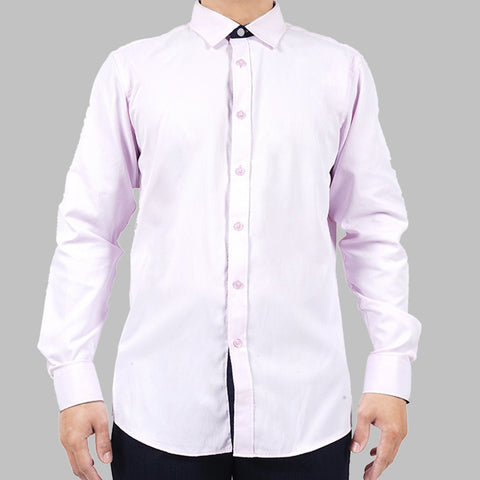 Mainstreet Long Sleeve Dress Shirt Satin Pink