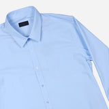 Maxwear Business Dress Shirt Long Sleeve Plain Light Blue