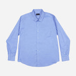 Maxwear Business Dress Shirt Long Sleeve Plain Blue