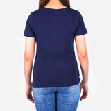 Smartbuy Ladies' Blouse Colored Plain in Navy Blue