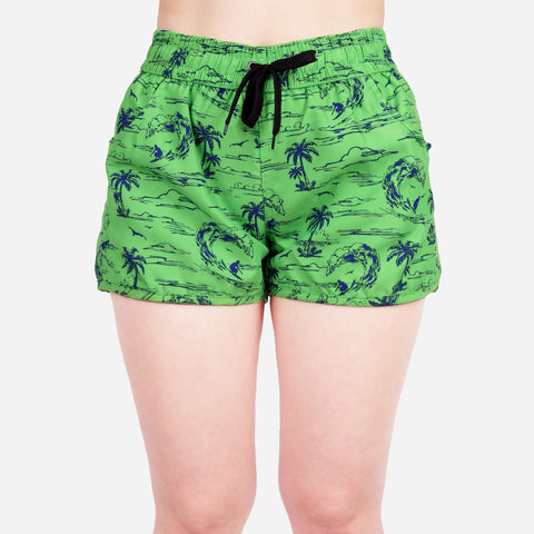 Smartbuy Ladies' Boardshorts in Coconut Trees Print