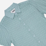 Smyth Dress Shirt Dotted Scallop Print Green