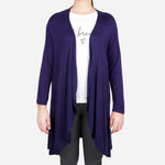 Smartbuy Ladies' Plain Cardigan in Midnight Blue