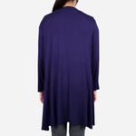 Smartbuy Ladies' Plain Cardigan in Midnight Blue