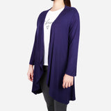 Smartbuy Ladies' Plain Cardigan in Midnight Blue