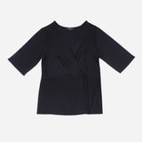 SM Woman Plus Fashion Blouse V-neck Plain Black