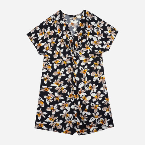 SM Woman Plus Fashion Dress V-neck Floral