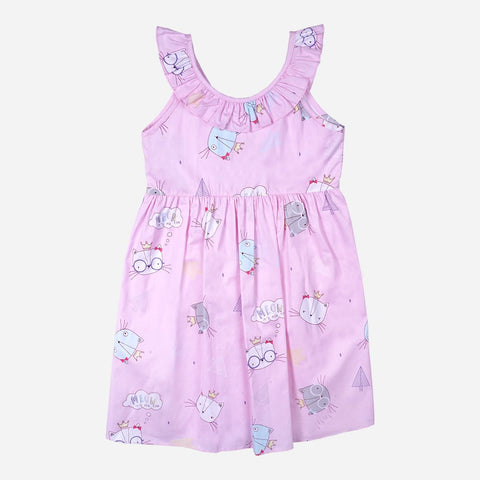 SM BASICS TODDLER GIRLS' DRESS IN PINK