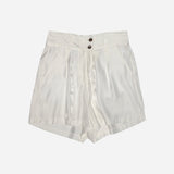 SM Woman High Waist Shorts White