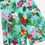 Coco Cabaña Swim One-Piece Rashguard Floral Bird Mint Green