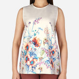 SM Woman Prima Sleeveless Front Floral Blouse