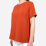 SM Woman Prima Boxy Blouse with Keyhole Back