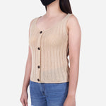 SM Woman Casual Knitted Blouse with Buttons