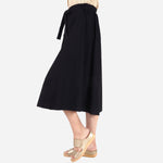 SM Woman Casual Long Skirt with Belt