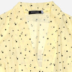 SM Woman Sleepwear Moon & Star Print Robe Yellow