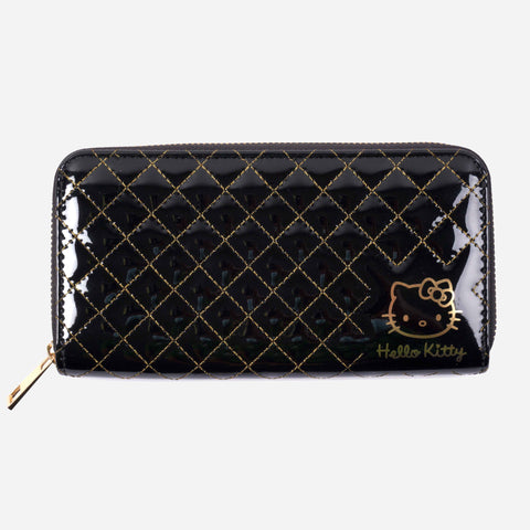 Hello Kitty Long Wallet Quilt Black