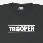 Star Wars T-Shirt Trooper Text Logo Black