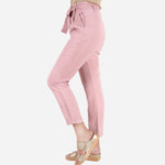 SM Woman Casual Pants With Belt Front Pleats