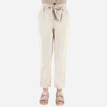 SM Woman Casual Pants With Belt Front Pleats