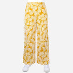 SM Woman Printed Wide Leg Mustard