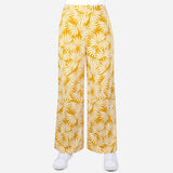 SM Woman Printed Wide Leg Mustard