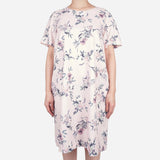 SM Woman Prima Round Neck Short Sleeve Floral Neoprene Dress