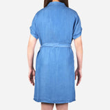 SM Woman Jeans Button Dress