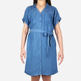 SM Woman Jeans Button Dress