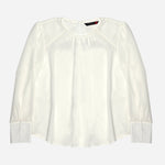 SM Woman Career Long Sleeve Blouse White