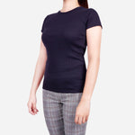 Smartbuy Ladies' Plain Black Knitted Blouse