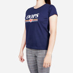 Smartbuy Ladies'Tee Opps Print in Navy Blue