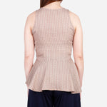 Smartbuy Ladies' Blouse Peplum in Beige