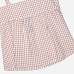 True Love Gingham Blouse Beige