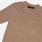 SM Woman Casual Knitted Blouse Beige