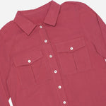 SM Woman Casual Long Sleeved Polo Old Rose