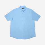 Maxwear Short Sleeve Dress Shirt Light Blue