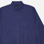 Maxwear Long Sleeve Dress Shirt Navy Blue