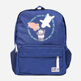 We Bare Bears Canvas Backpack 14" Blue