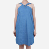 SM Woman Denim Halter Dress