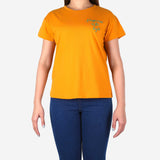 SM Woman Casual Tees Mustard