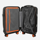 Travel Basic Hiro 20-inch Laptop Suitcase in Black