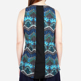 Smartbuy Ladies' Sleeveless Blouse in Aztec Print