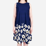 Smartbuy Ladies' A-Line Sleeveless Dress in Floral Print